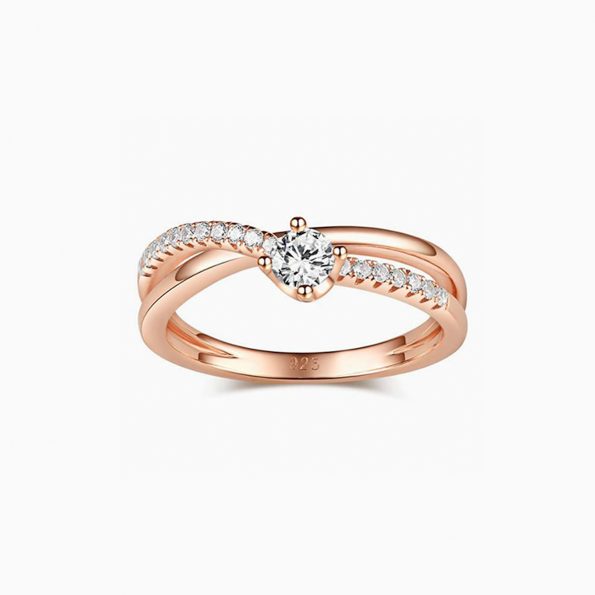 Rose Gold Tone Round