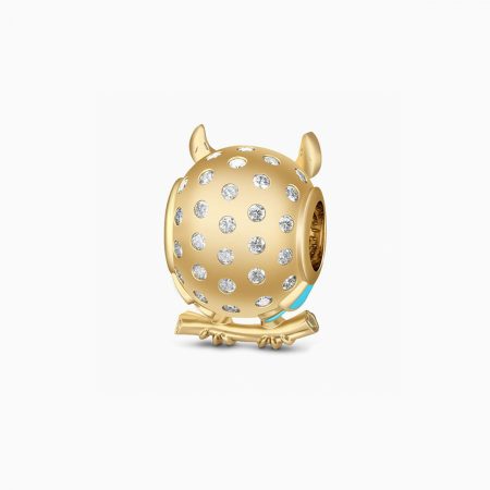 Gold Tone Owlet Charm