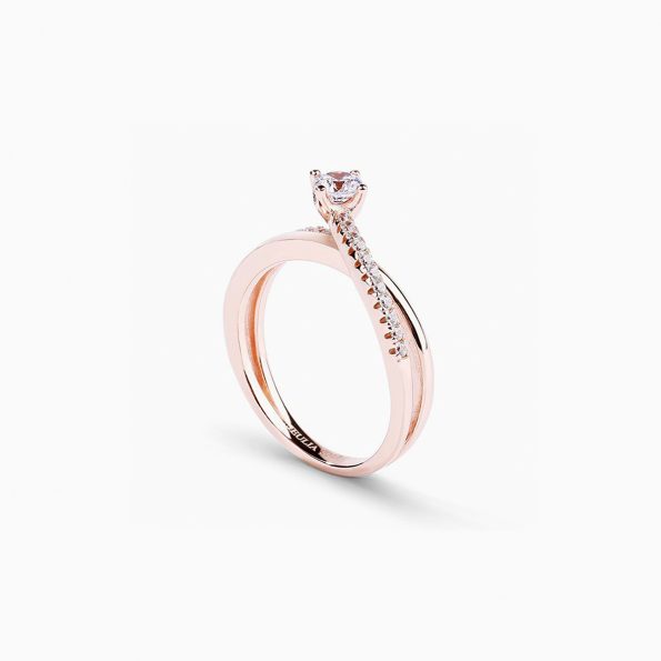 Rose Gold Tone Round