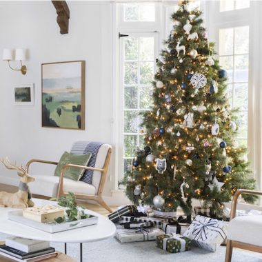 Cozy Christmas Living Room Tour with family